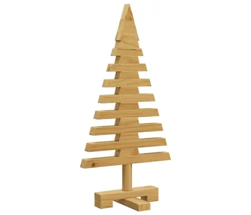 Koka Ziemassvētku Koks Ar Statīvu Brūna 60 Cm Priedes Masīvkoks Vidaxl