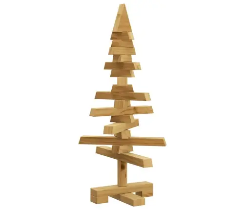 Koka Ziemassvētku Koks Ar Statīvu Brūna 60 Cm Priedes Masīvkoks Vidaxl