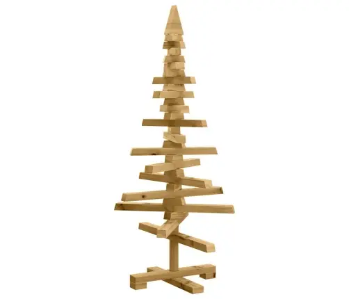 Koka Ziemassvētku Koks Ar Statīvu Brūna 90 Cm Priedes Masīvkoks Vidaxl