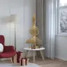 Koka Ziemassvētku Koks Brūna 120 Cm Priedes Masīvkoks Vidaxl Koka Ziemassvētku Koks Brūna 120 Cm Priedes Masīvkoks Vidaxl