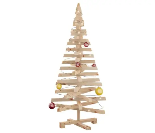 Ziemassvētku Koki Ar Statīvu Dabiska 120 Cm Priedes Masīvkoks Vidaxl