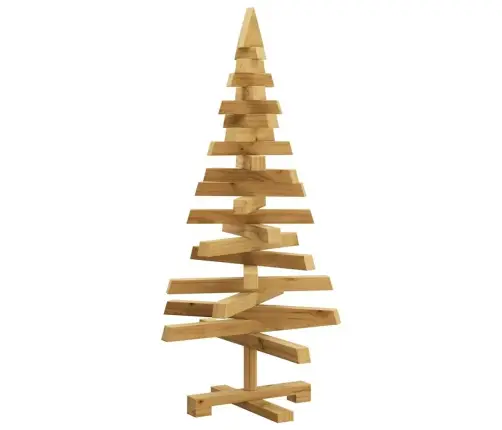 Ziemassvētku Koki Ar Statīvu Brūna 90 Cm Priedes Masīvkoks Vidaxl