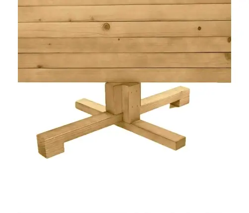 Ziemassvētku Koki Ar Statīvu Brūna 120 Cm Priedes Masīvkoks Vidaxl