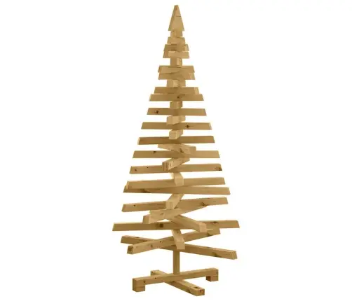 Ziemassvētku Koki Ar Statīvu Brūna 120 Cm Priedes Masīvkoks Vidaxl