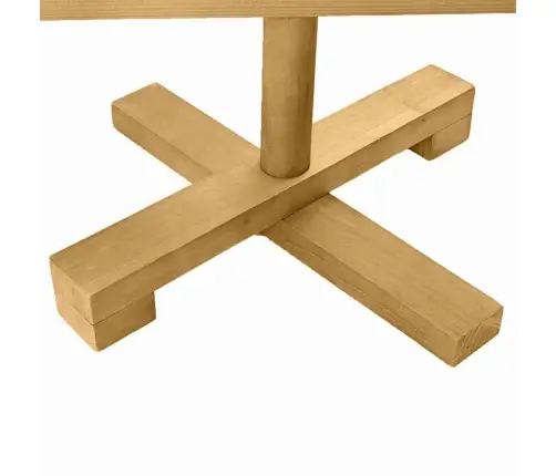 Ziemassvētku Koki Ar Statīvu Brūna 150 Cm Priedes Masīvkoks Vidaxl