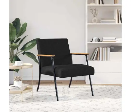 Atpūtas Krēsls Melna 59 X 75 X 78 Cm Audums Vidaxl