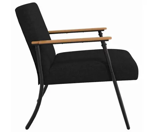 Atpūtas Krēsls Melna 59 X 75 X 78 Cm Audums Vidaxl