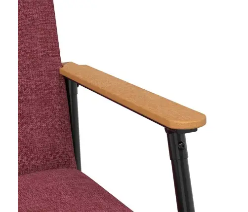 Atpūtas Krēsls Vīna Sarkans 59 X 75 X 78 Cm Audums Vidaxl