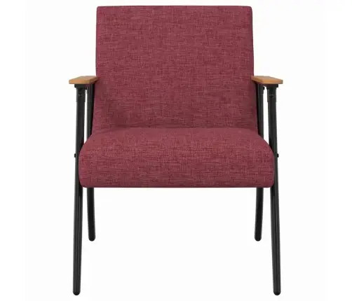 Atpūtas Krēsls Vīna Sarkans 59 X 75 X 78 Cm Audums Vidaxl