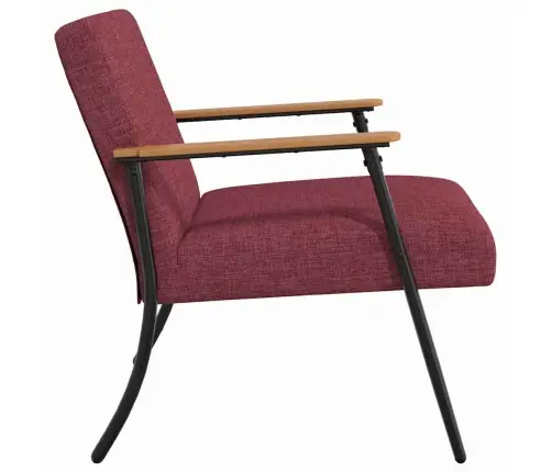 Atpūtas Krēsls Vīna Sarkans 59 X 75 X 78 Cm Audums Vidaxl