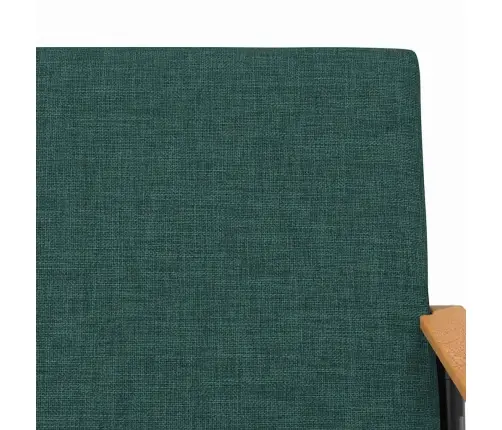 Krėslas Tamsiai Žalia 59 X 75 X 78 Cm Audinys