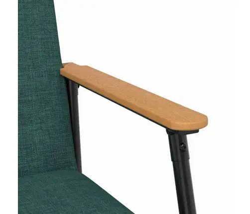 Krėslas Tamsiai Žalia 59 X 75 X 78 Cm Audinys