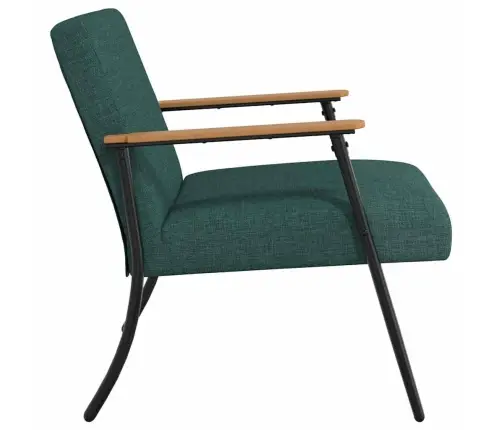 Krėslas Tamsiai Žalia 59 X 75 X 78 Cm Audinys