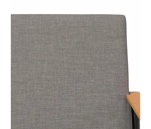 Atpūtas Krēsls Pelēkbrūna 59 X 75 X 78 Cm Audums Vidaxl