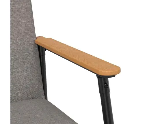 Atpūtas Krēsls Pelēkbrūna 59 X 75 X 78 Cm Audums Vidaxl