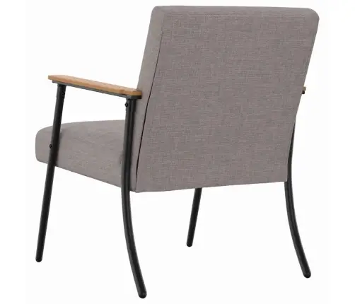 Atpūtas Krēsls Pelēkbrūna 59 X 75 X 78 Cm Audums Vidaxl