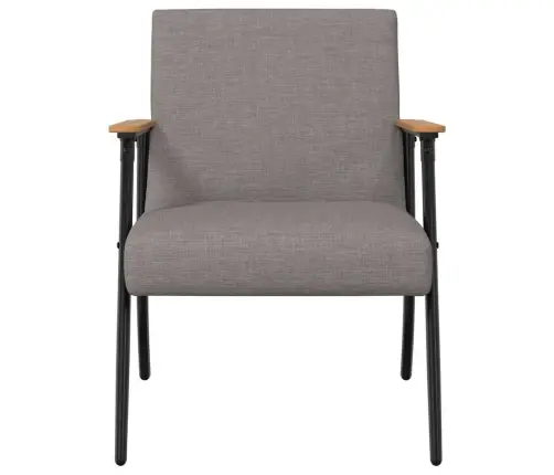 Atpūtas Krēsls Pelēkbrūna 59 X 75 X 78 Cm Audums Vidaxl