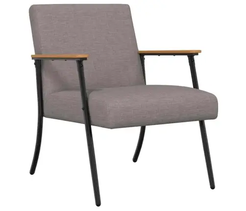 Atpūtas Krēsls Pelēkbrūna 59 X 75 X 78 Cm Audums Vidaxl