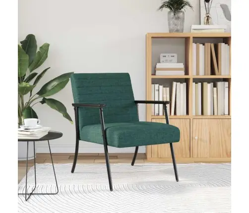 Atpūtas Krēsls Tumši Zaļš 59 X 75 X 78 Cm Audums Vidaxl