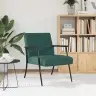 Atpūtas Krēsls Tumši Zaļš 59 X 75 X 78 Cm Audums Vidaxl