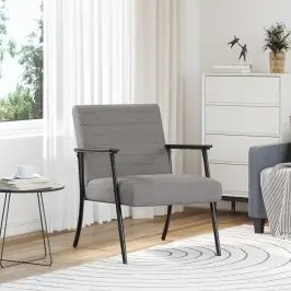 Atpūtas Krēsls Pelēkbrūna 59 X 75 X 78 Cm Audums Vidaxl