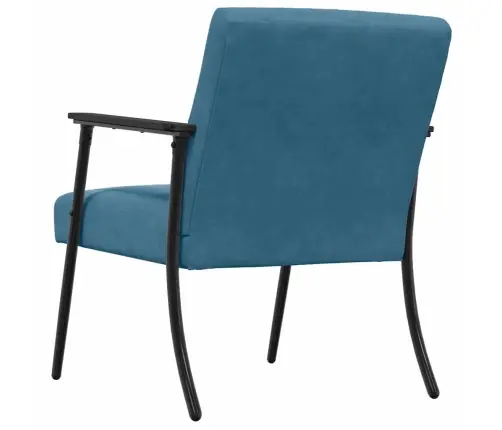 Atpūtas Krēsls Zila 59 X 75 X 78 Cm Samts Vidaxl