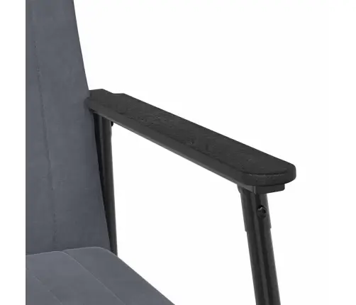 Atpūtas Krēsls Tumši Pelēks 59 X 75 X 78 Cm Samts Vidaxl