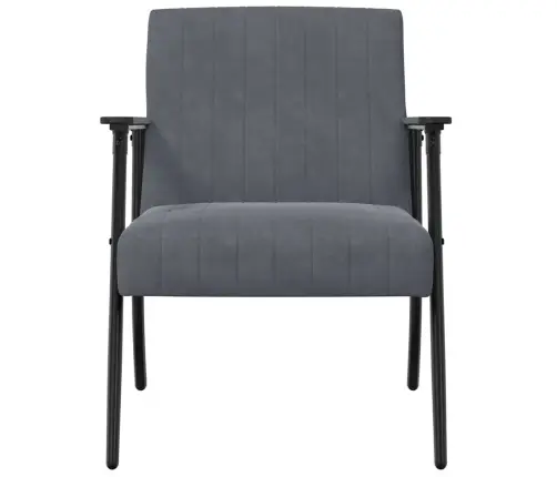 Atpūtas Krēsls Tumši Pelēks 59 X 75 X 78 Cm Samts Vidaxl