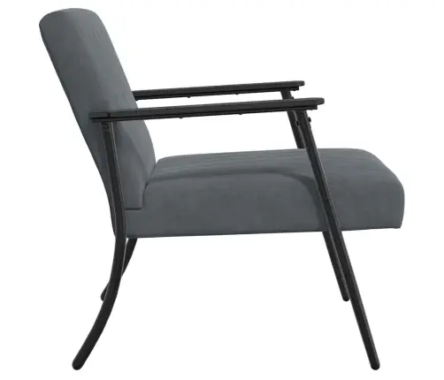 Atpūtas Krēsls Tumši Pelēks 59 X 75 X 78 Cm Samts Vidaxl