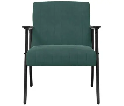 Atpūtas Krēsls Tumši Zaļš 59 X 75 X 78 Cm Samts Vidaxl