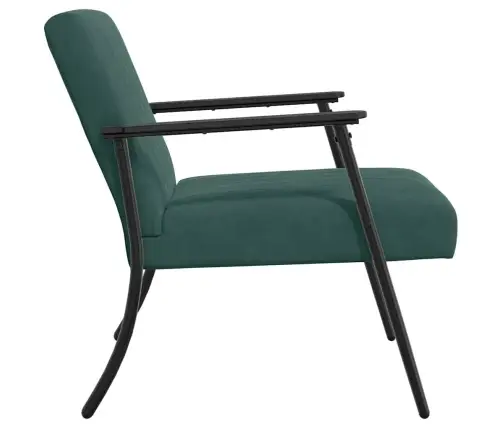 Atpūtas Krēsls Tumši Zaļš 59 X 75 X 78 Cm Samts Vidaxl