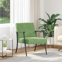 Atpūtas Krēsls Gaiši Zaļa 59 X 75 X 78 Cm Samts Vidaxl