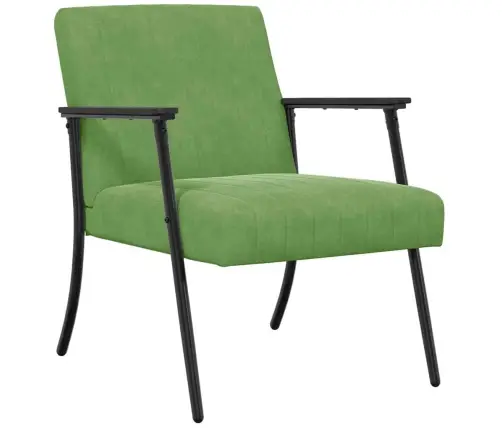 Atpūtas Krēsls Gaiši Zaļa 59 X 75 X 78 Cm Samts Vidaxl