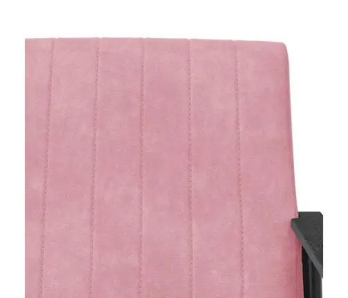 Atpūtas Krēsls Rozā 59 X 75 X 78 Cm Samts Vidaxl
