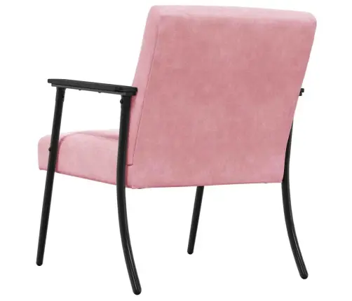 Atpūtas Krēsls Rozā 59 X 75 X 78 Cm Samts Vidaxl