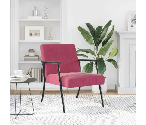 Atpūtas Krēsls Vīna Sarkans 59 X 75 X 78 Cm Samts Vidaxl