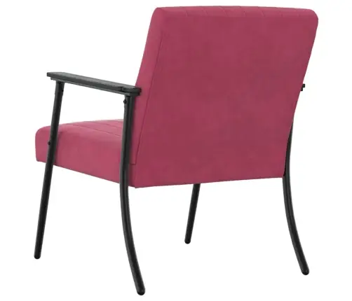 Atpūtas Krēsls Vīna Sarkans 59 X 75 X 78 Cm Samts Vidaxl