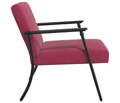 Atpūtas Krēsls Vīna Sarkans 59 X 75 X 78 Cm Samts Vidaxl