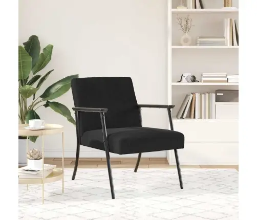 Krėslas Juoda 59 X 75 X 78 Cm Aksomas