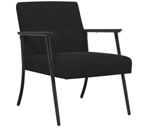 Krėslas Juoda 59 X 75 X 78 Cm Aksomas