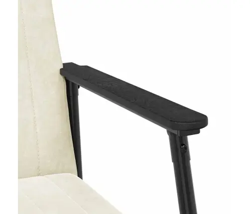 Atpūtas Krēsls Krēmkrāsa 59 X 75 X 78 Cm Samts Vidaxl