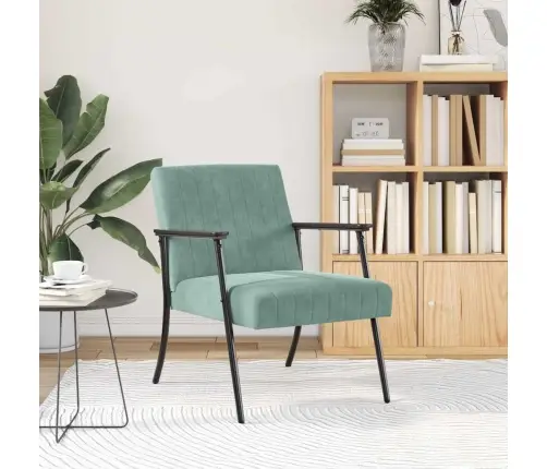 Krėslas Jūrinė Žalia 59 X 75 X 78 Cm Aksomas