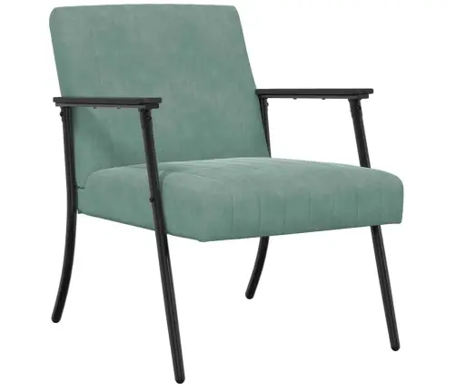 Krėslas Jūrinė Žalia 59 X 75 X 78 Cm Aksomas