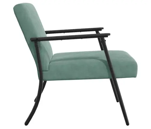 Krėslas Jūrinė Žalia 59 X 75 X 78 Cm Aksomas