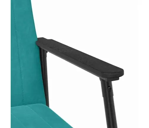 Atpūtas Krēsls Tirkīzzila 59 X 75 X 78 Cm Samts Vidaxl