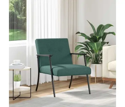 Krėslas Tamsiai Žalia 59 X 75 X 78 Cm Audinys