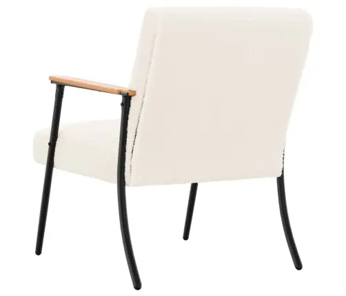 Atpūtas Krēsls Krēmkrāsa 59 X 75 X 78 Cm Vidaxl