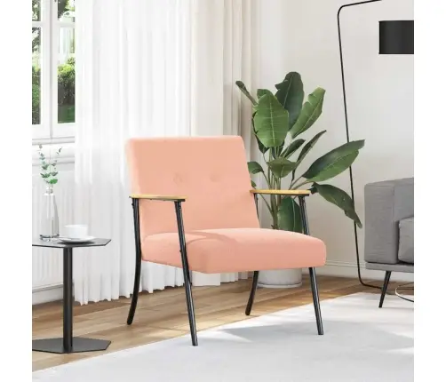 Atpūtas Krēsls Rozā 59 X 75 X 78 Cm Vidaxl