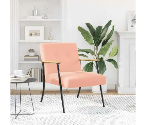 Atpūtas Krēsls Rozā 59 X 75 X 78 Cm Vidaxl