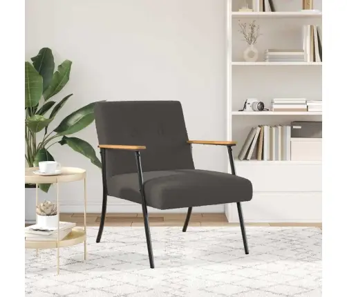 Atpūtas Krēsls Tumši Pelēks 59 X 75 X 78 Cm Vidaxl